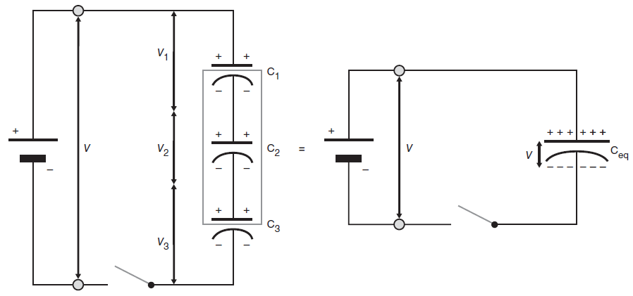 capacitors in series